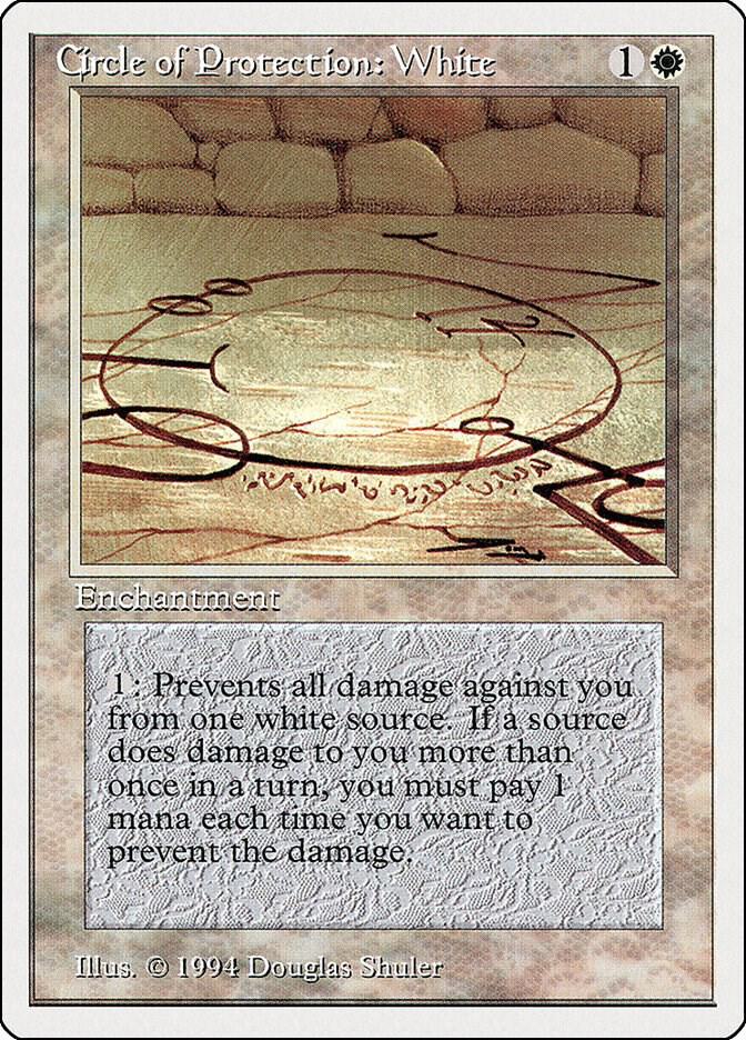 Circle of Protection: White card image