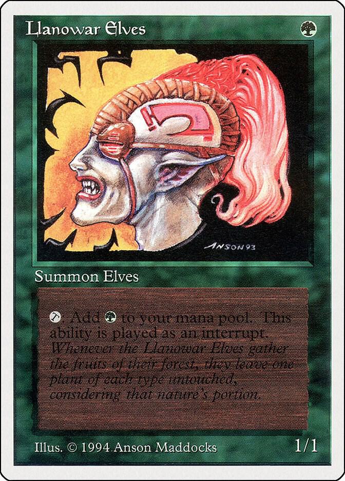 Llanowar Elves card image