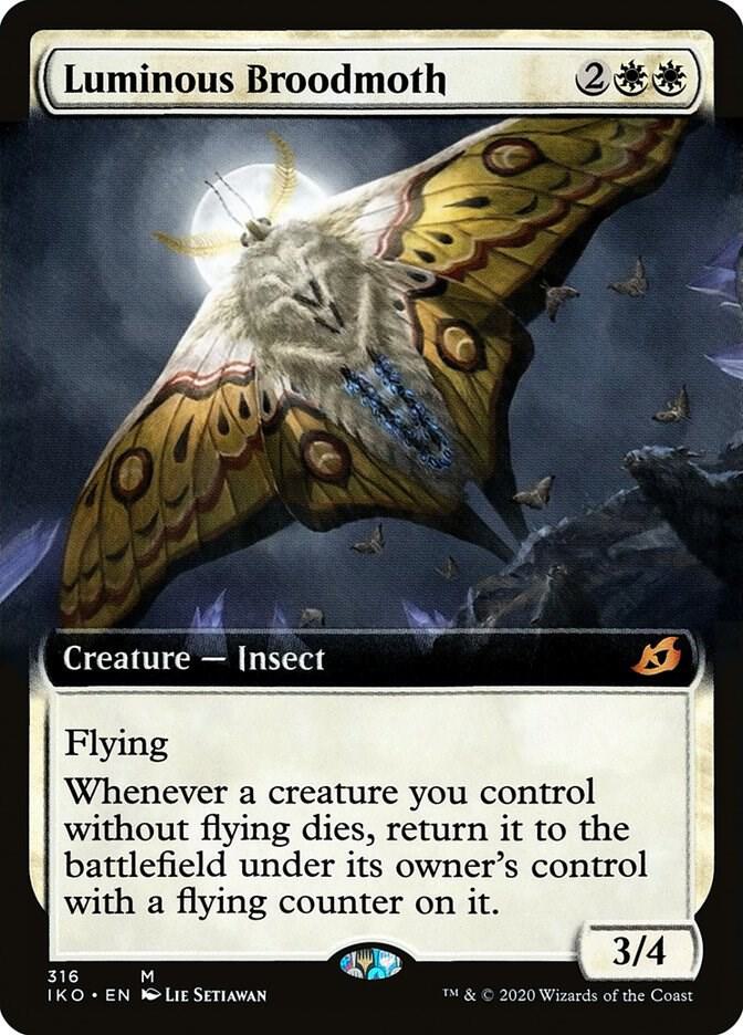 Luminous Broodmoth (Extended Art) card image