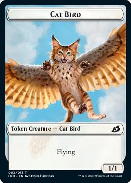 Cat Bird // Human Soldier (005) Double-Sided Token card image