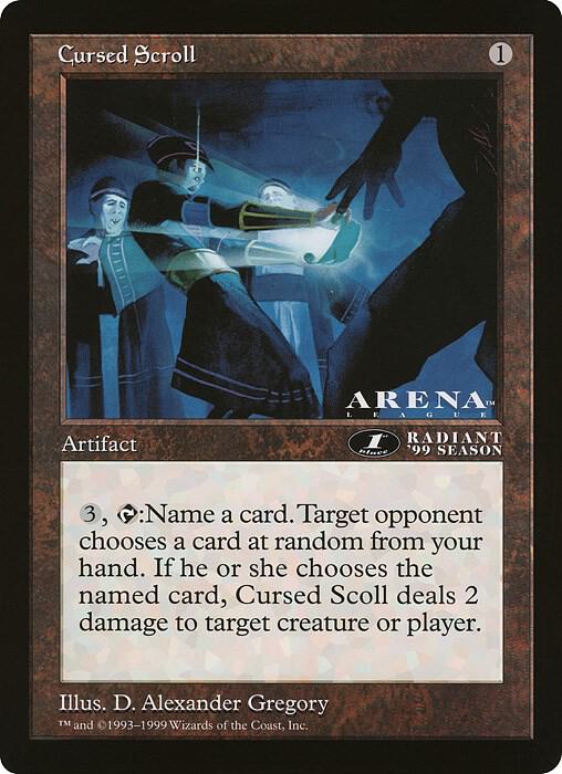 Cursed Scroll (1st Place) (Arena League) card image