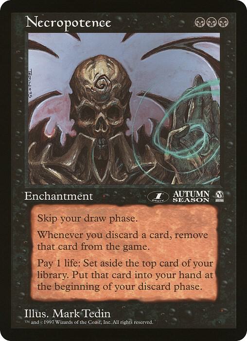 Necropotence (1st Place) (Arena League) card image