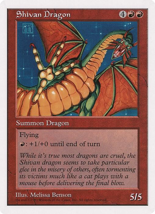 Shivan Dragon (The Duelist Magazine) card image