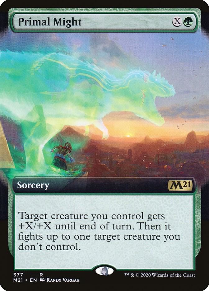 Primal Might (Extended Art) card image