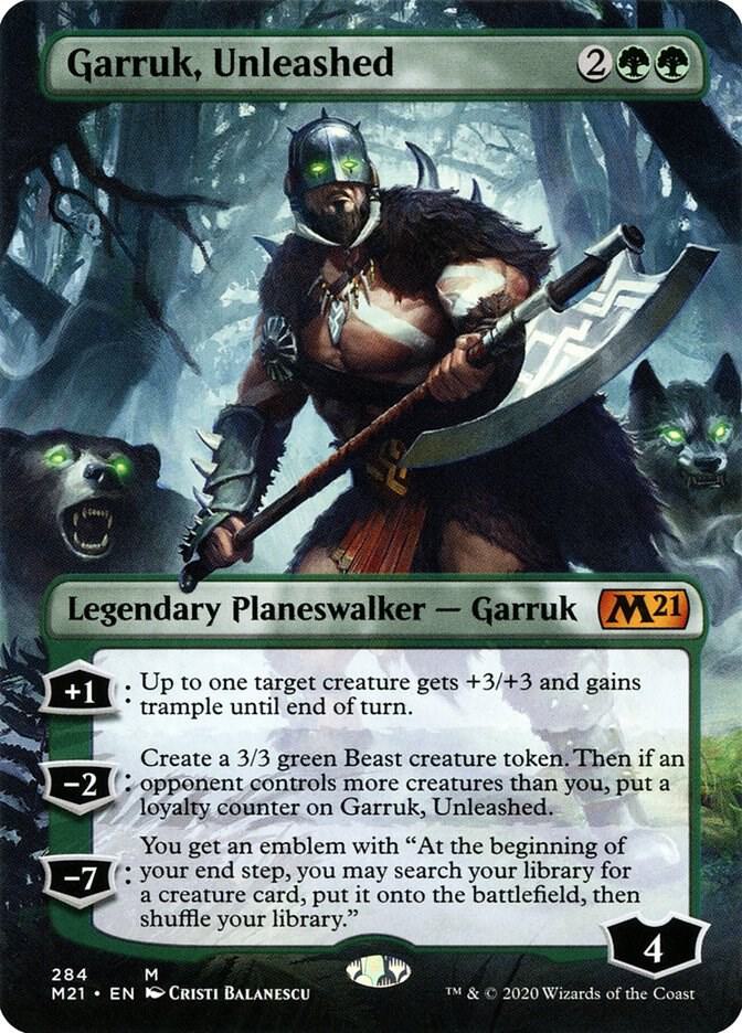 Garruk, Unleashed (Borderless) card image