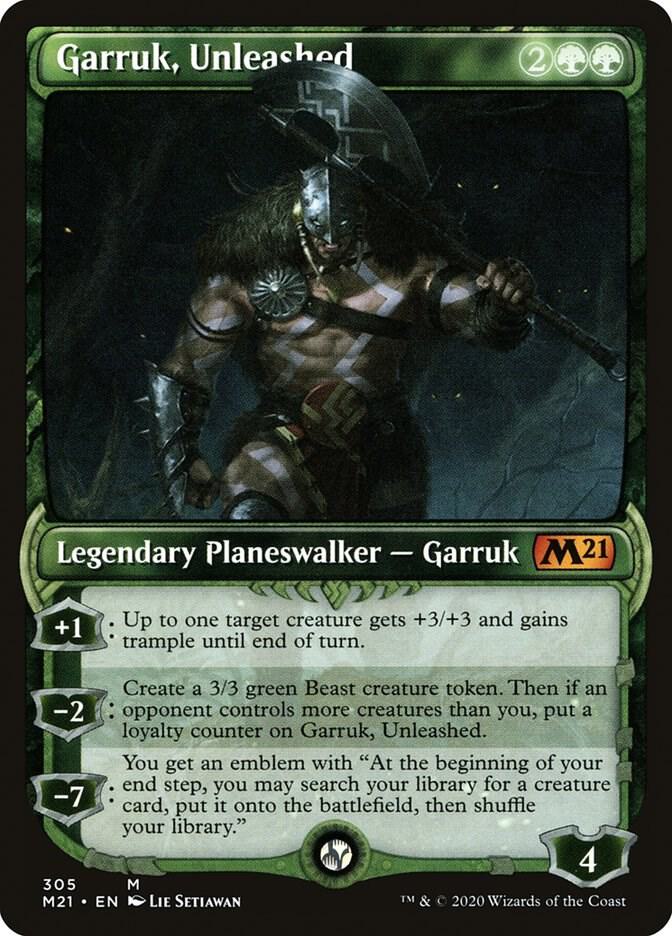 Garruk, Unleashed (Showcase) card image