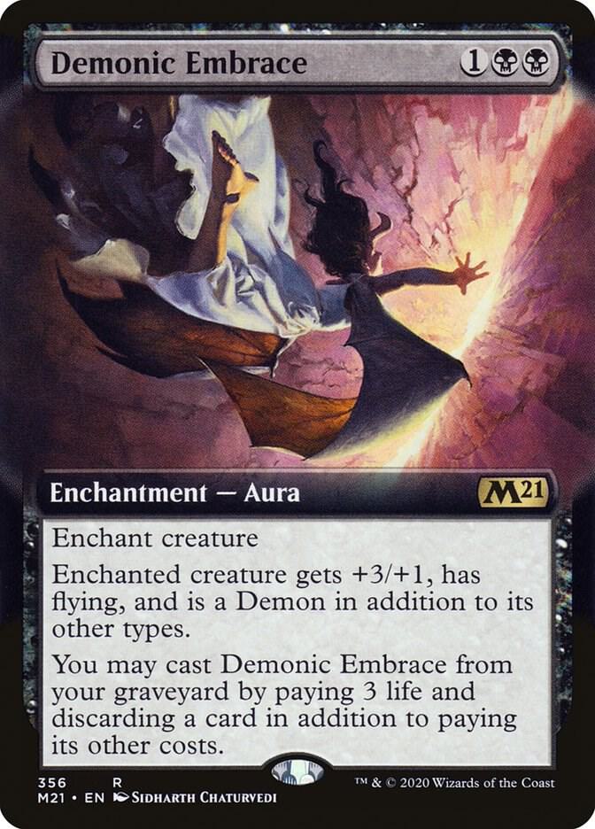 Demonic Embrace (Extended Art) card image