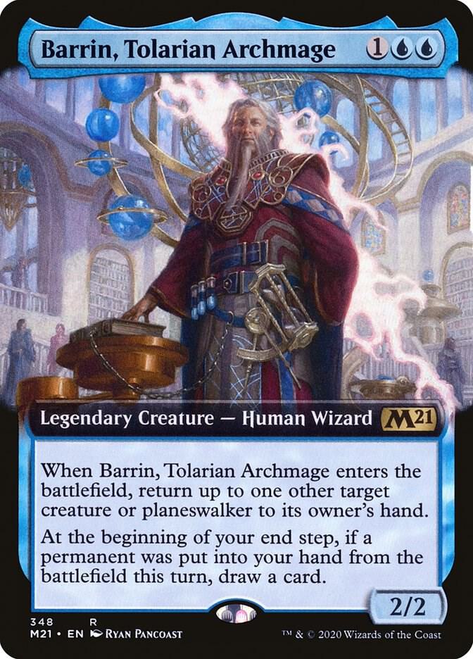 Barrin, Tolarian Archmage (Extended Art) card image