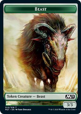 Beast // Cat (020) Double-Sided Token card image