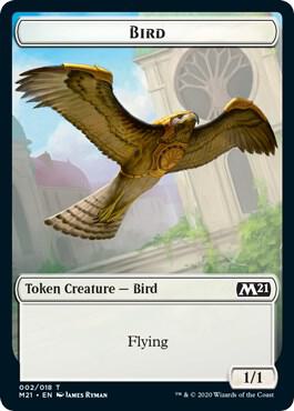 Bird // Cat (020) Double-Sided Token card image