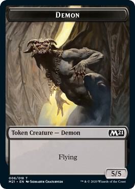 Demon // Dog Double-Sided Token card image