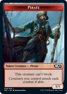 Pirate // Treasure Double-Sided Token card image