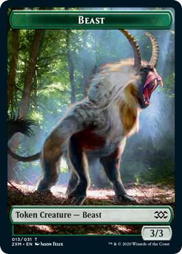 Beast // Treasure Double-Sided Token card image