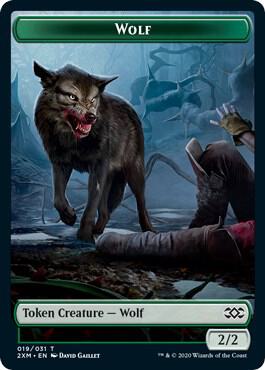 Wolf // Wurm (030) Double-Sided Token card image