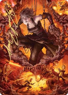 Nahiri, Heir of the Ancients Art Card (4/81) (Gold-Stamped Signature) card image