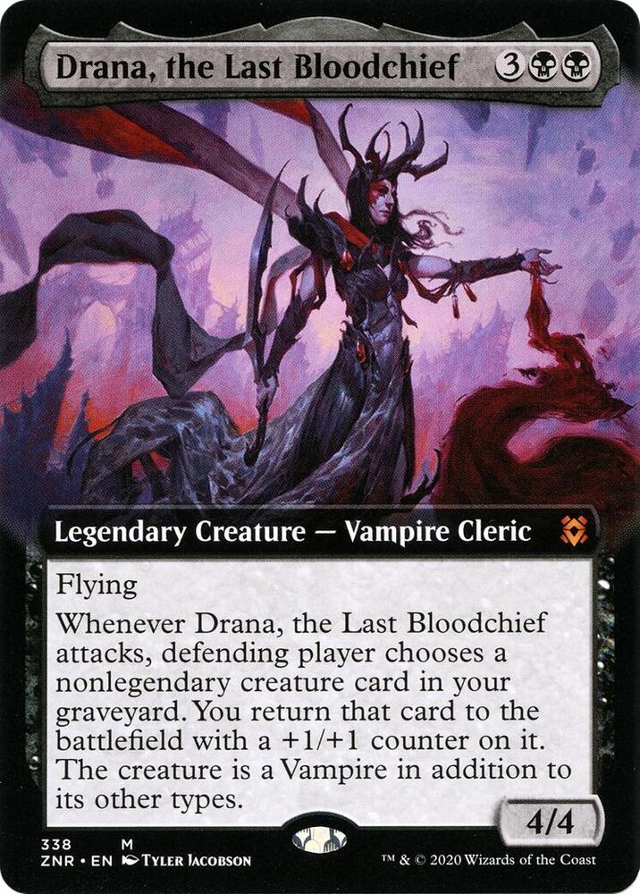 Drana, the Last Bloodchief (Extended Art) card image