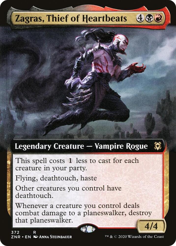 Zagras, Thief of Heartbeats (Extended Art) card image