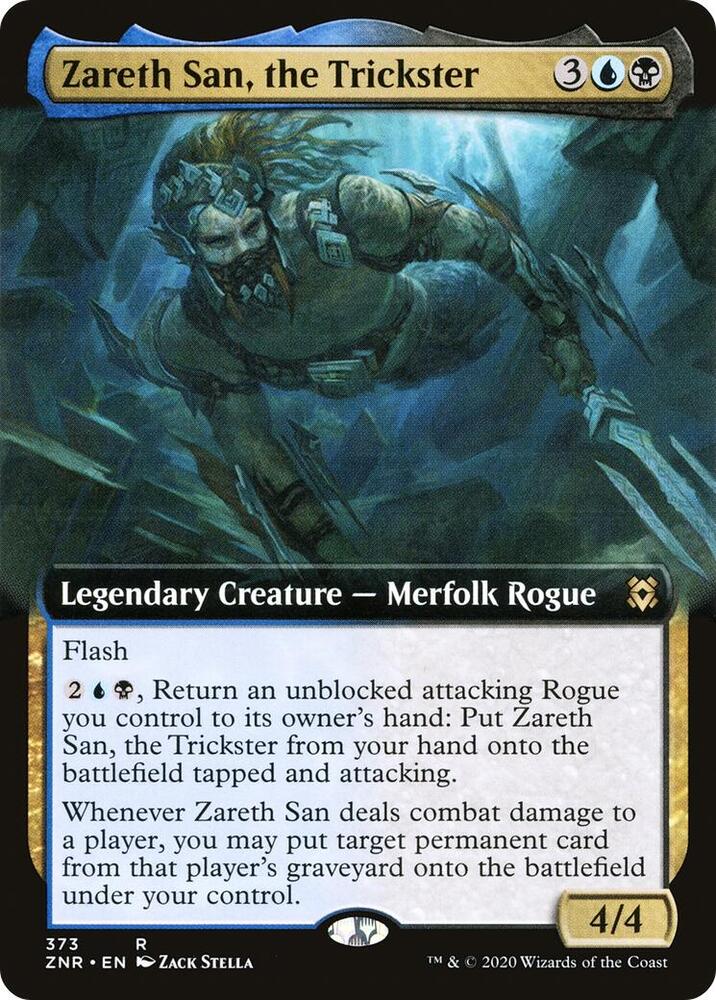 Zareth San, the Trickster (Extended Art) card image