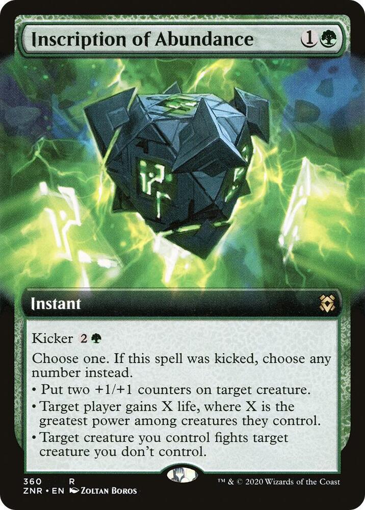 Inscription of Abundance (Extended Art) card image