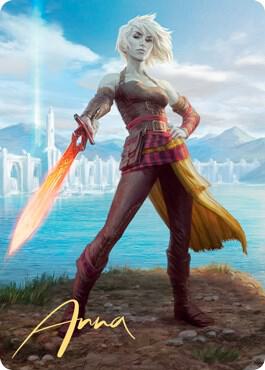 Nahiri, Heir of the Ancients Art Card (3/81) (Gold-Stamped Signature) card image