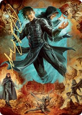 Jace, Mirror Mage Art Card (2/81) (Gold-Stamped Signature) card image