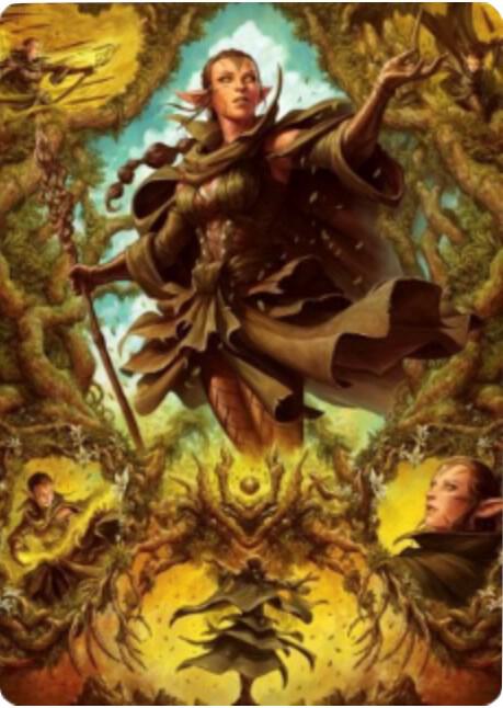 Nissa of Shadowed Boughs Art Card (6/81) card image