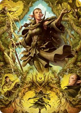 Nissa of Shadowed Boughs Art Card (6/81) (Gold-Stamped Signature) card image