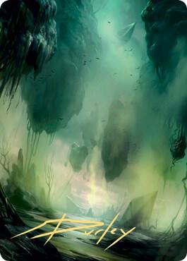 Swamp Art Card (13/81) (Gold-Stamped Signature) card image