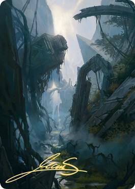 Swamp Art Card (14/81) (Gold-Stamped Signature) card image
