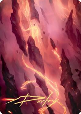 Mountain Art Card (16/81) (Gold-Stamped Signature) card image
