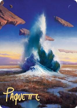 Flooded Strand Art Card (Gold-Stamped Signature) card image