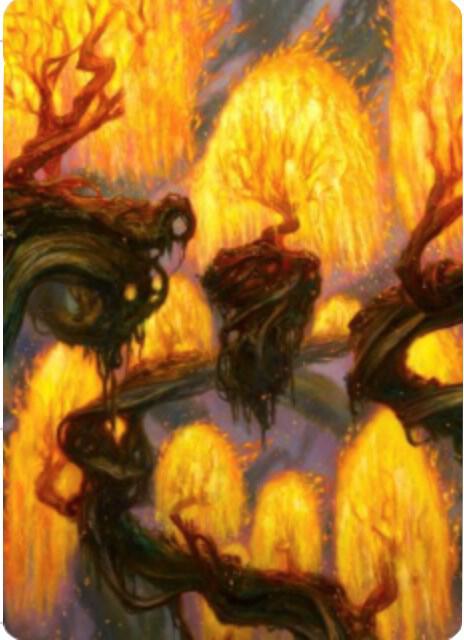 Grove of the Burnwillows Art Card card image