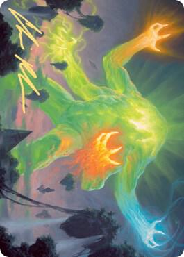 Omnath, Locus of Creation Art Card (Gold-Stamped Signature) card image