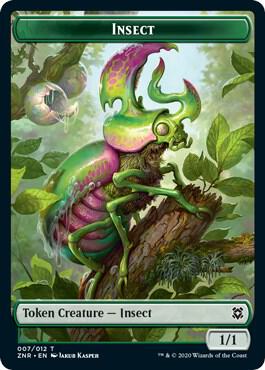 Insect // Kor Warrior Double-Sided Token card image