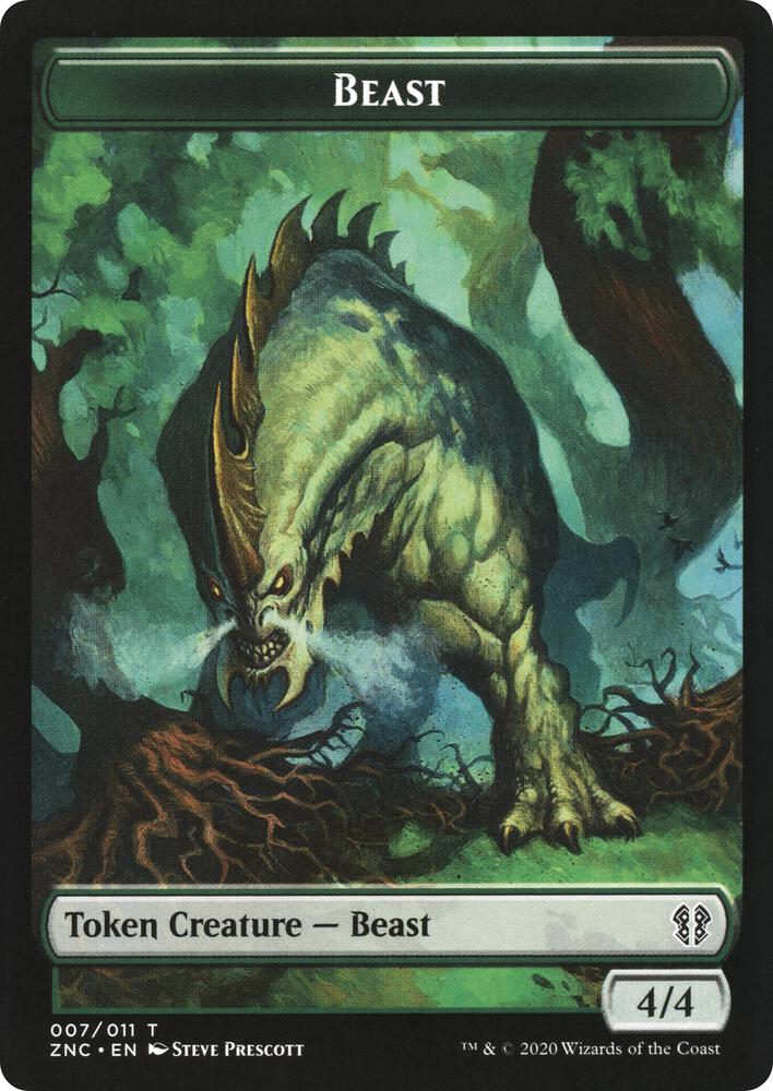 Beast // Saproling Double-Sided Token card image