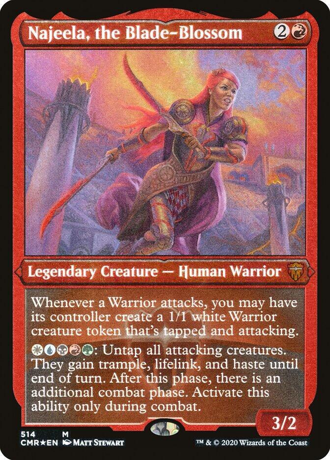 Najeela, the Blade-Blossom (Foil Etched) card image