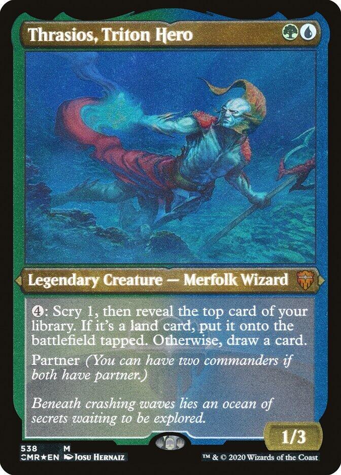 Thrasios, Triton Hero (Foil Etched) card image
