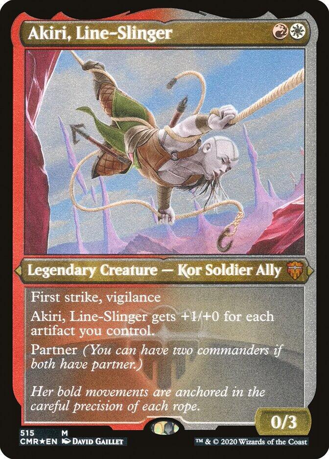 Akiri, Line-Slinger (Foil Etched) card image