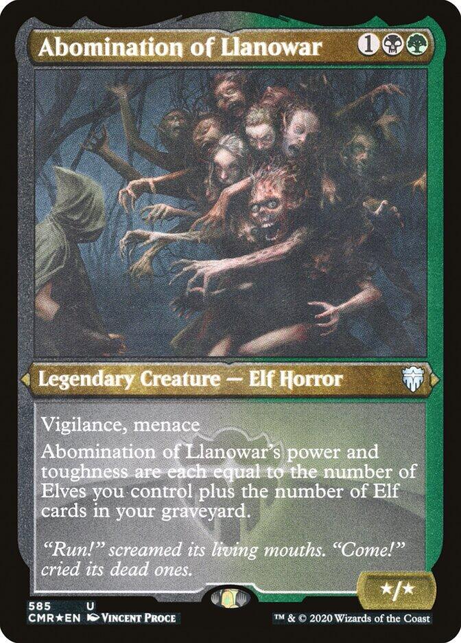 Abomination of Llanowar (Foil Etched) card image