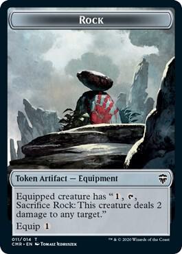 Rock // Treasure Double-Sided Token card image