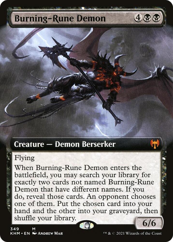 Burning-Rune Demon (Extended Art) card image