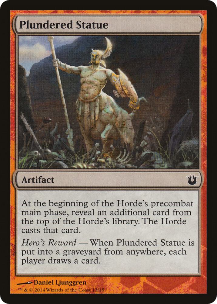 Plundered Statue card image
