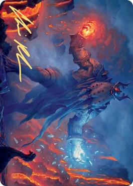 Aegar, the Freezing Flame Art Card (Gold-Stamped Signature) card image
