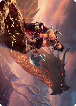 Dragonkin Berserker Art Card (Gold-Stamped Signature) card image