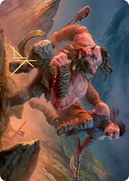 Dwarven Reinforcements Art Card (Gold-Stamped Signature) card image