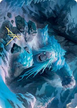 Icehide Troll Art Card (Gold-Stamped Signature) card image