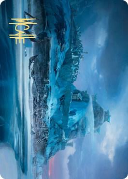 Port of Karfell Art Card (Gold-Stamped Signature) card image