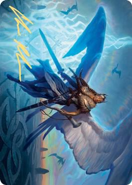 Righteous Valkyrie Art Card (Gold-Stamped Signature) card image
