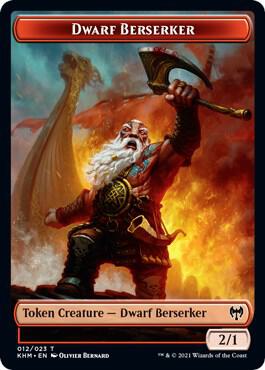 Dwarf Berserker // Replicated Ring Double-Sided Token card image