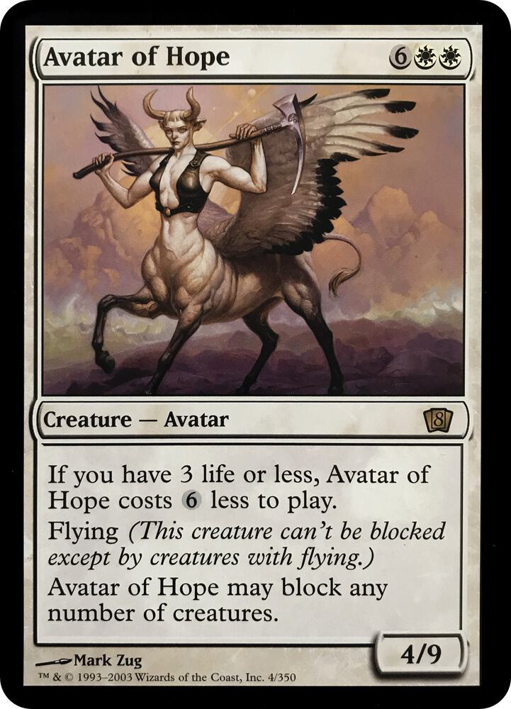 Avatar of Hope (8th Edition) card image